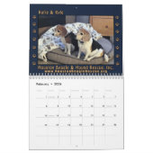 Calendrier mural Beagle 2025 (Feb 2026)