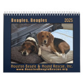 Calendrier mural Beagle 2025 (Protection)