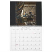 Calendrier Mural Beaux-arts de Vermeer (Jan 2027)