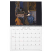 Calendrier Mural Beaux-arts de Vermeer (Mar 2026)