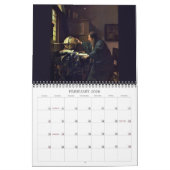 Calendrier Mural Beaux-arts de Vermeer (Feb 2026)