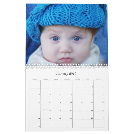Calendrier Mural Bébés - garçons et filles (Jan 2027)