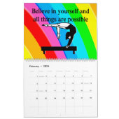 CALENDRIER MURAL BELLE INSPIRATION QUOTIDIENNE GYMNASTICS CALENDAR (Feb 2026)