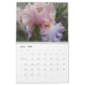 Calendrier Mural Belle Irises Floral Photographie (Mar 2026)