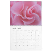 Calendrier Mural Belles Fleurs Roses (Jan 2026)