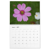 Calendrier Mural Belles Fleurs Roses (Mar 2027)