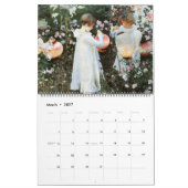 Calendrier Mural Belles peintures à fleurs (Mar 2027)