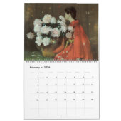 Calendrier Mural Belles peintures à fleurs (Feb 2026)