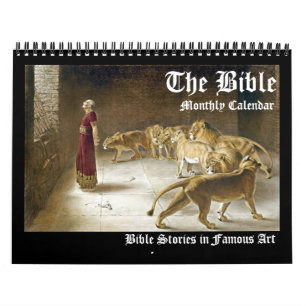 Calendrier Mural Bible Biblique Beaux-Art Mensuel