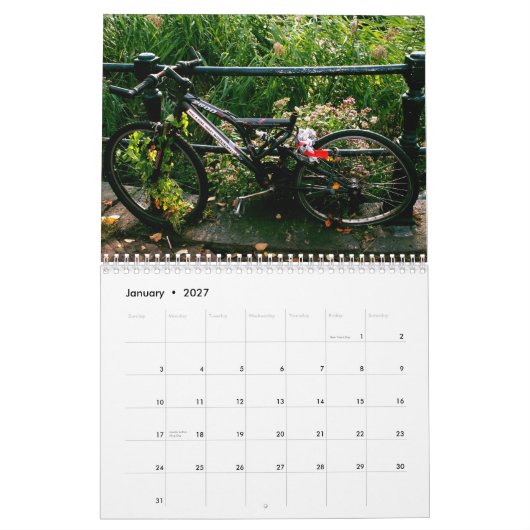Calendrier Mural Bicyclettes en Hollande (Jan 2027)