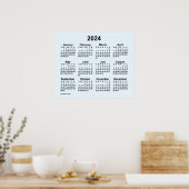 Calendrier mural bleu Alice 2024 par Janz Poster (Cuisine)