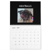 CALENDRIER MURAL BOULETTES DE VIANDE (Mar 2027)