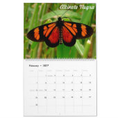 Calendrier Mural Butteflies tropical (Feb 2027)