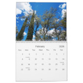 Calendrier Mural Cactus de sud-ouest et édition d'arbres par le (Feb 2026)
