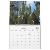 Calendrier Mural Cactus de sud-ouest et édition d'arbres par le (Jan 2026)