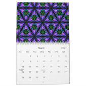 Calendrier Mural Cadeau très unique, motif de lumière de LED (Mar 2027)