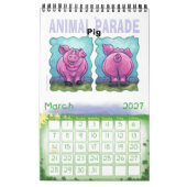 Calendrier Mural Calcul de la parade animale (Mar 2027)