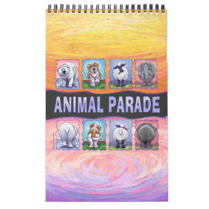Calendrier Mural Calcul de la parade animale