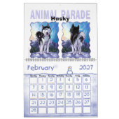 Calendrier Mural Calcul de la parade animale (Feb 2027)