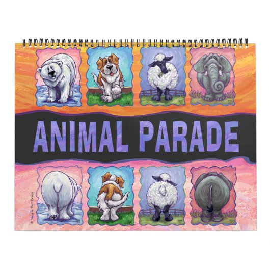 Calendrier Mural Calcul de la parade animale (Protection)