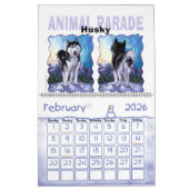 Calendrier Mural Calcul de la parade animale (Feb 2026)