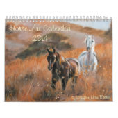 Calendrier Mural Calenda 2014 d'art de cheval (Protection)