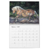 Calendrier Mural Calenda 2014 d'art de cheval (Feb 2027)