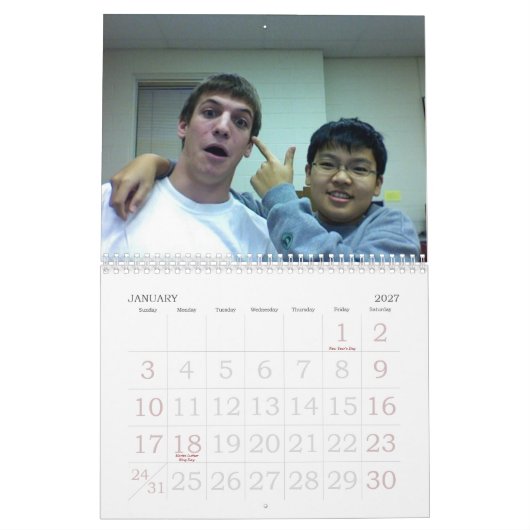 Calendrier Mural Calendar 2007 de Hao et de doyen (Jan 2027)