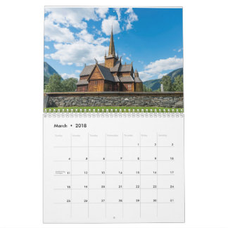 Calendrier Mural Calendar Norway