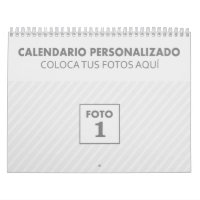 Calendarios personalizados 2024 con foto plantilla