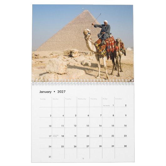 Calendrier mural CAMELS (Jan 2027)