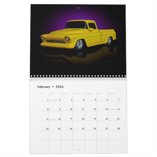 Calendrier Mural Camions N Wagons (Feb 2026)