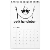 Calendrier Mural Carte Moustache (Mar 2027)