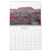 Calendrier Mural centre rouge 2025 (Jan 2027)