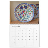 Calendrier Mural Céramique turque de 12 mois (Feb 2027)
