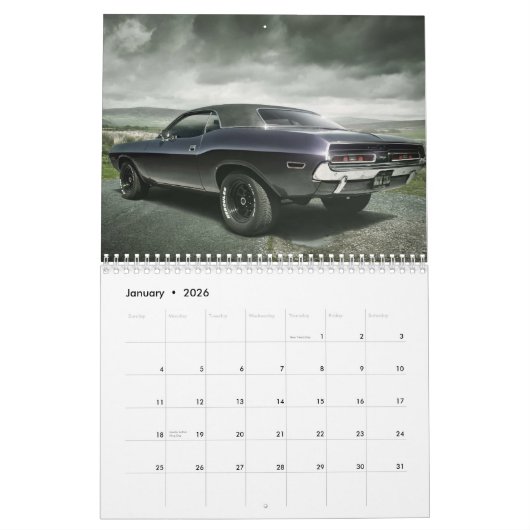 CALENDRIER MURAL CHALLENGEUR (Jan 2026)