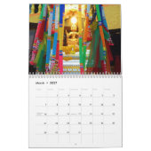 Calendrier Mural Chambres d'esprit de la Thaïlande (Mar 2027)