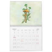 Calendrier Mural Champignon et fleurs (Mar 2026)