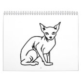 Calendrier Mural Chat de sphinx (Protection)