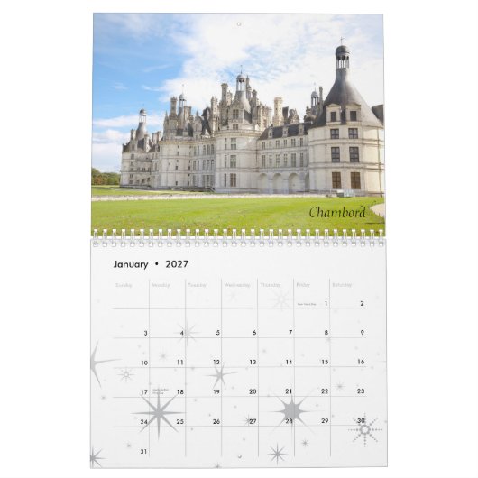 Calendrier Mural Châteaux de la France, 2011 (Jan 2027)