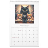 Calendrier Mural Chats Mères avec Chatons 2027 (Feb 2027)