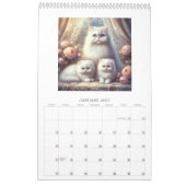Calendrier Mural Chats Mères avec Chatons 2027 (Jan 2027)