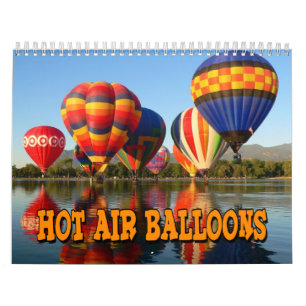 Calendrier mural chaud de ballons à air