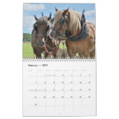 Calendrier Mural Chevaux de trait 2016 (Feb 2027)