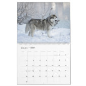 Calendrier mural Chien Huskies 2027 (Jan 2027)