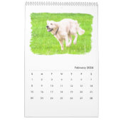 Calendrier Mural Chiens d'arrêt d'or (Feb 2026)