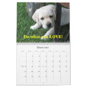 Calendrier Mural Chiots de laboratoire ! (Mar 2027)