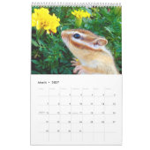 Calendrier Mural chipmunk (All countries) (Mar 2027)