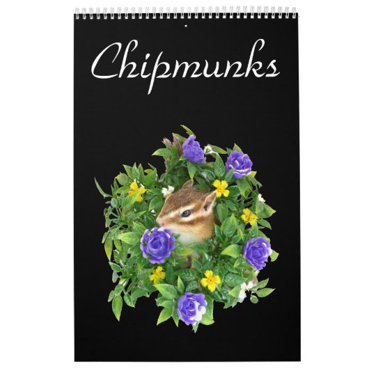 Calendrier Mural chipmunk's calendar (All countries) (Protection)