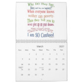 Calendrier Mural Christian calender (Mar 2027)